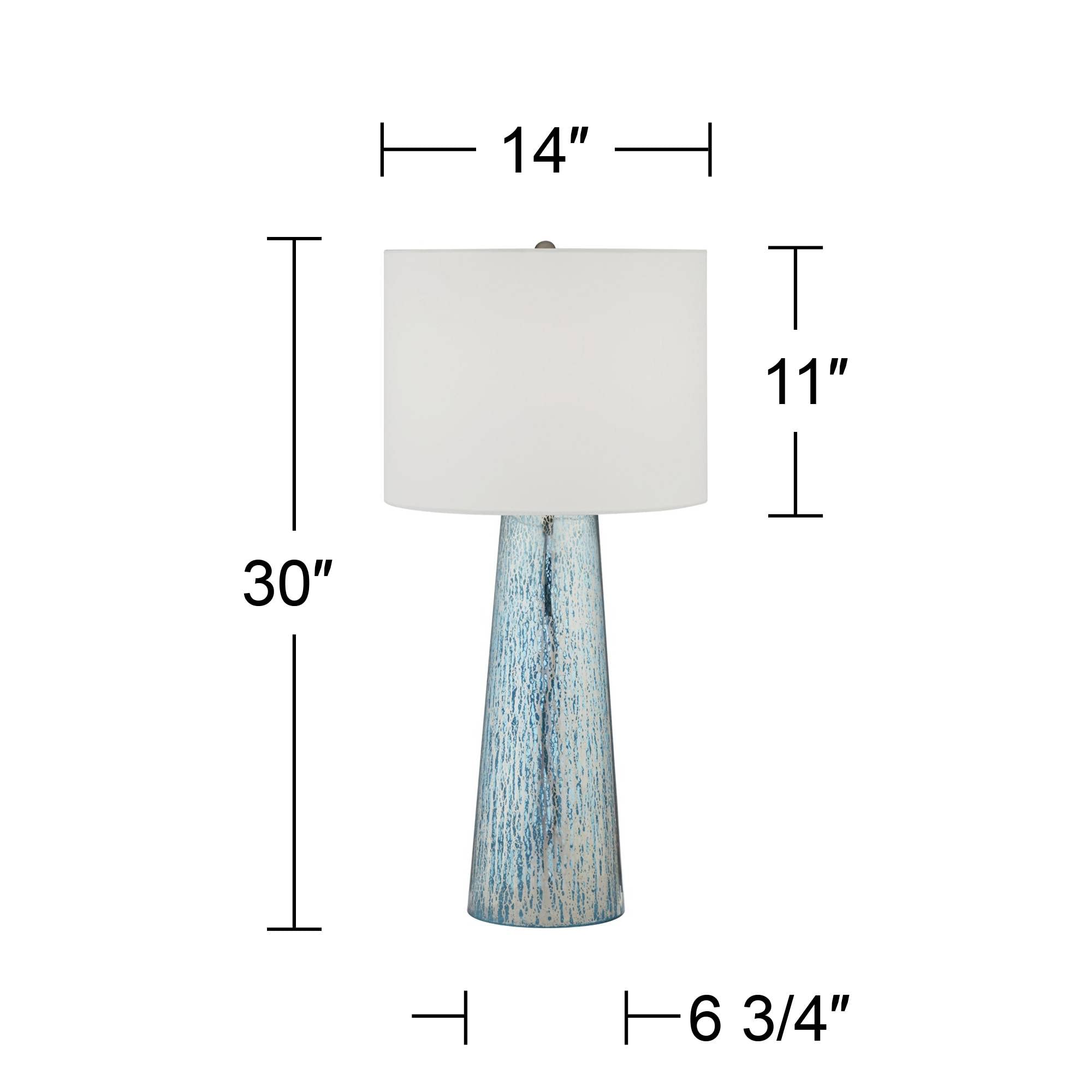 360 Lighting Marcus Modern Coastal Table Lamp Hand-Applied 30
